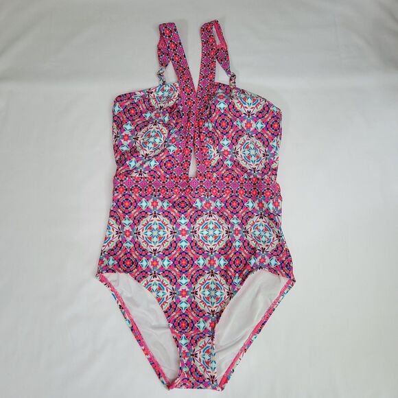 Laundry By Shelli Segal Mayan Escape one piece swimsuit Size Small EUC - Picture 1 of 6